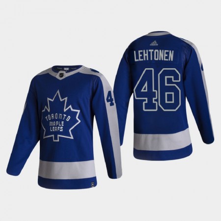 Camisola Toronto Maple Leafs Mikko Lehtonen 46 2020-21 Reverse Retro Authentic - Homem